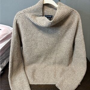 Trouve Beige Cowl Neck Sweater